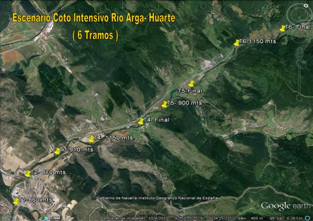 Escenario Coto Intensivo de Río Arga- Huarte